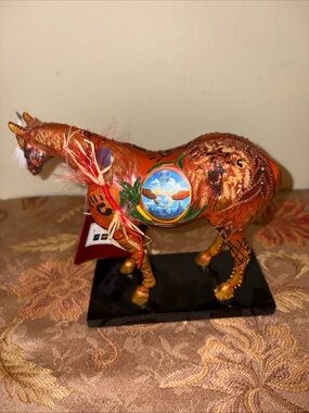 Trail of painted ponies Hand-Painted Decorative Horse  - Artistic Home Accent